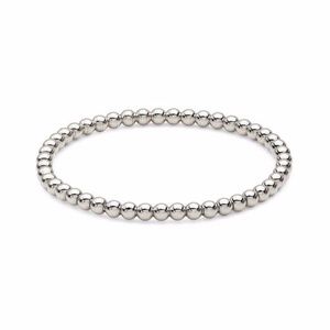 ADRIANA ORSINI Rhodium Plated Beaded Stretch Bracelet NWT